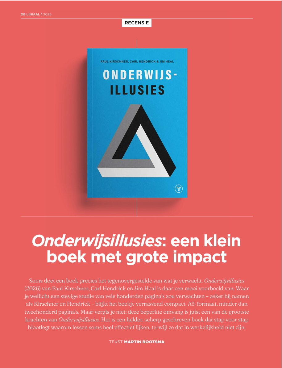 Recensie de Lineaal over Onderwijsillussies